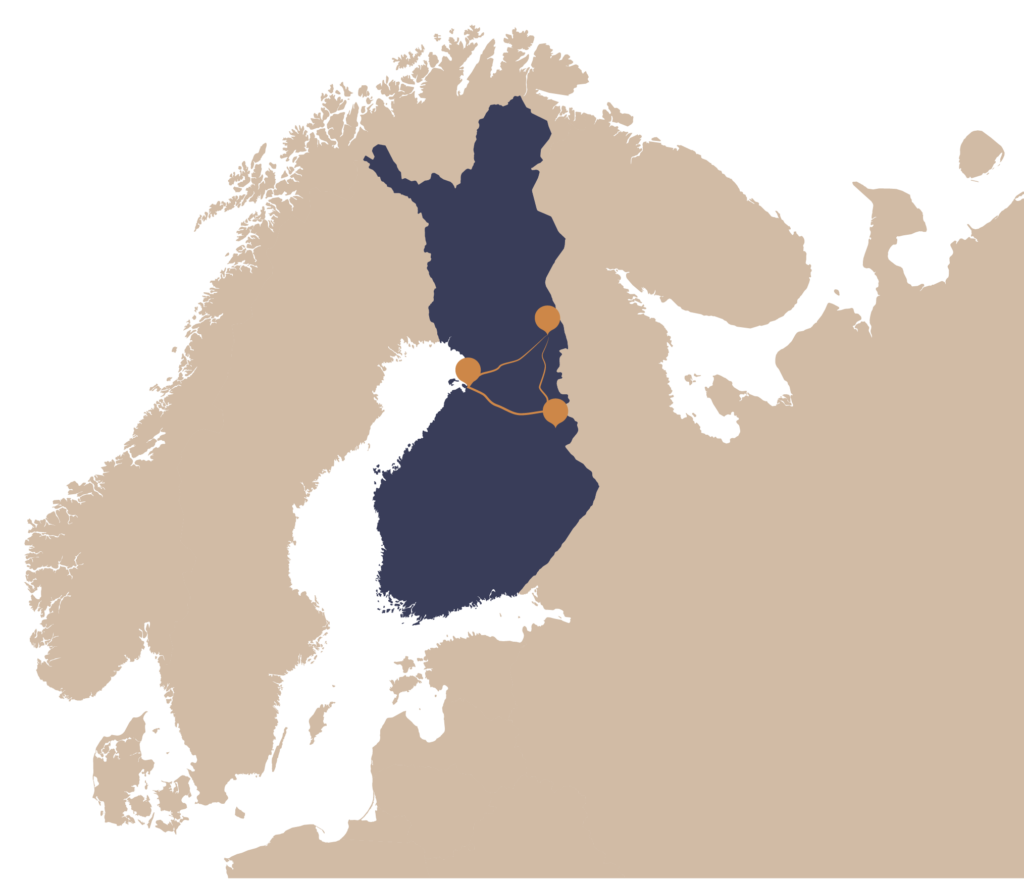 MAPA FINLANDIA